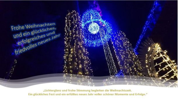 Weihnachtskarte mit Weihnachtsgrüßen